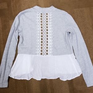 Maurices Crochet Back Cardigan NWOT